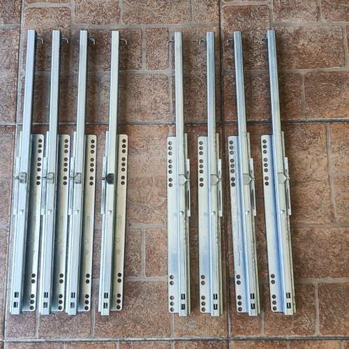 Dynamic drawer slides used, set of four pairs with spring