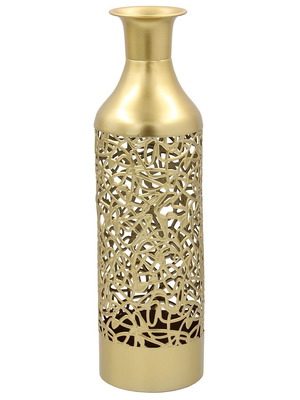 Metal vase new Φ13x47 cm gold KESKOR