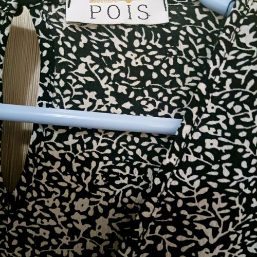 Pois black and white dress, size S/M