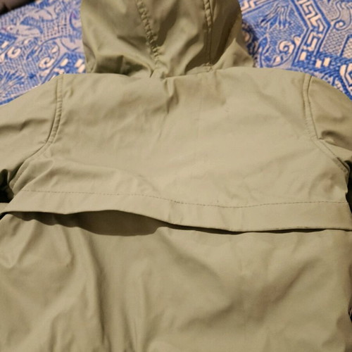 Parka jacket kids mint 18 months new with hood waterproof and fur lining