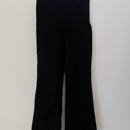 Zara black elastic pants like new, above the ankle