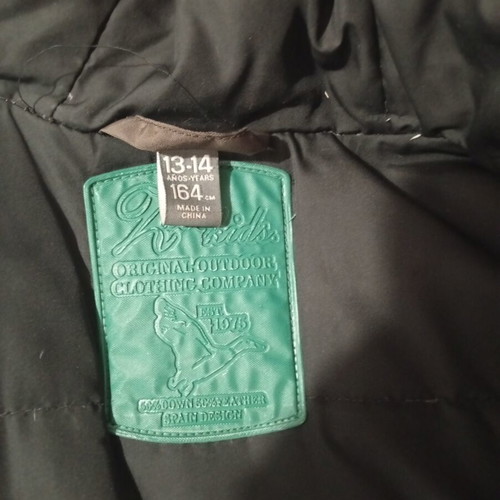 Zara jacket with hood used, brown, size 164 cm for boys 13-14 years