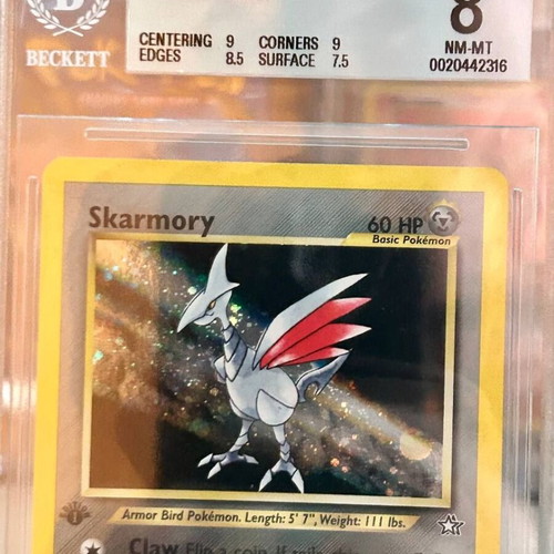Pokémon Skarmory Holo 1st Edition Neo Genesis card, like new