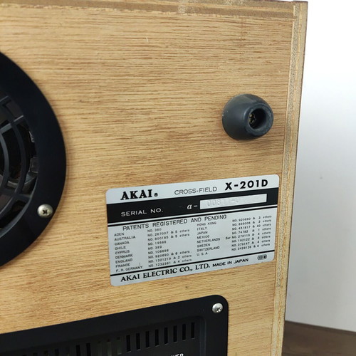 Akai X-201D Vintage Reel to Reel Tape Recorder used, 3-motor auto-reverse