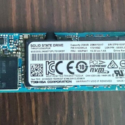Nvme SSD Toshiba/Kioxia 256GB 2280 like new