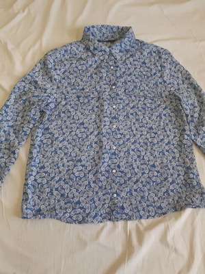 Sfera women's shirt like new, blue and white, size L