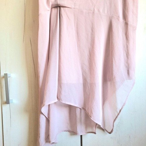 ZARA Asymmetric Dress new, ash rose color, chiffon