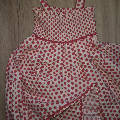 Polka dot dress for girls age 4 and 5