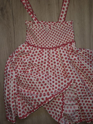 Polka dot dress for girls age 4 and 5