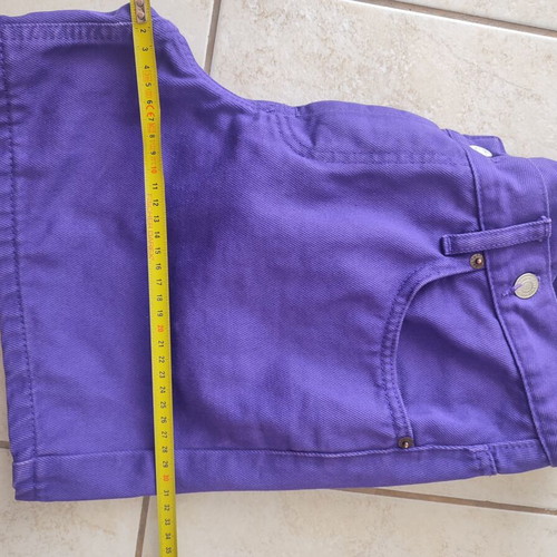 Salt & Pepper denim shorts, purple, size S
