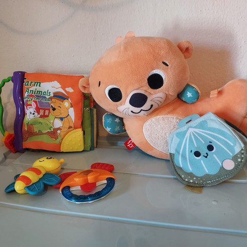 Fisherprice Seal Plush Toy And Baby Book Like New