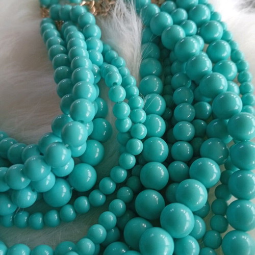 Necklace with turquoise stones new