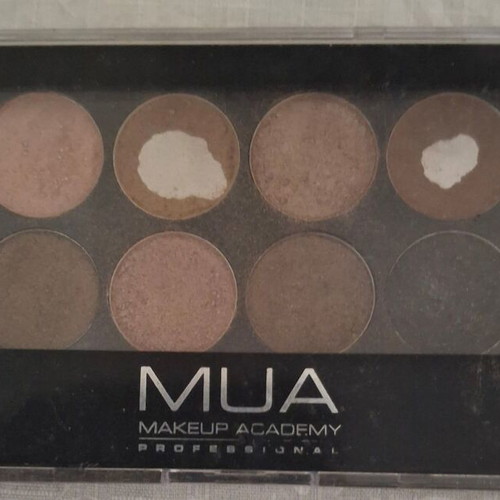 MUA eyeshadow palettes used, set of 2 pieces