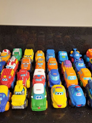 Tonka Hasbro vehicles new, collection of 31 Chuck & Friends
