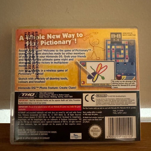 Nintendo DS Pictionary game new, sealed, unopened
