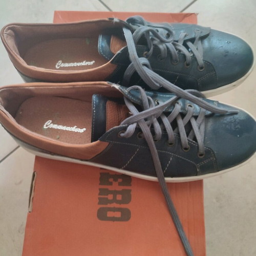 Commanchero Original men's shoes leather like new blue and brown size 45