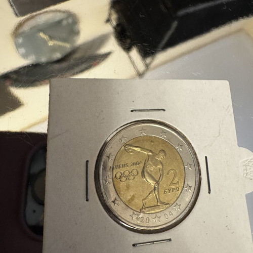 Discobolus 2004 Olympic 2 Euro Coin new