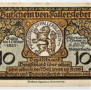 Germany 10 Pfennig 1921 UNC .@15/2