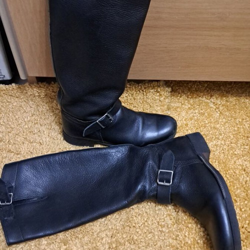 Buffalo London vintage leather boots used, size 40, black