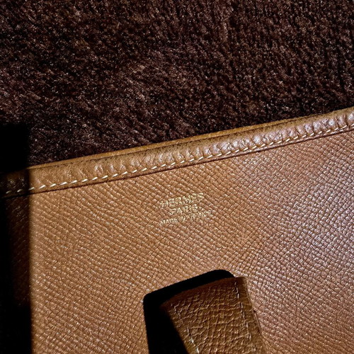 Hermes beige veau Epsom bag used crossbody
