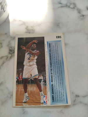 1992-93 Upper Deck Italian Award Winner Holograms #EB5 Larry Johnson Hornets SP