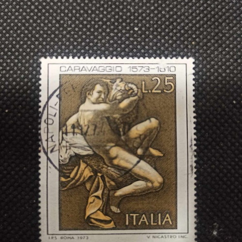 Stamp 1973 Michelangelo INC Caravaggio 1573-1610 like new
