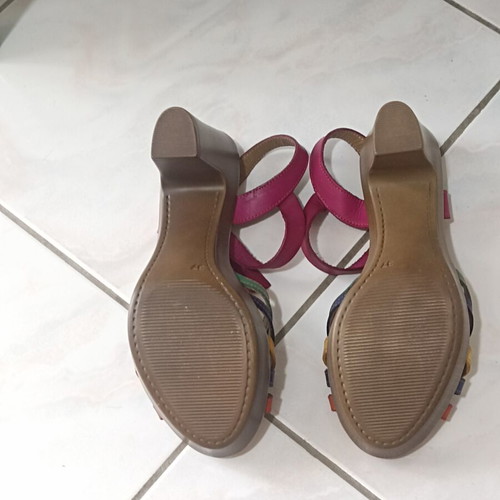 Luxdive women's leather sandals like new, colorful, sizes 37-38