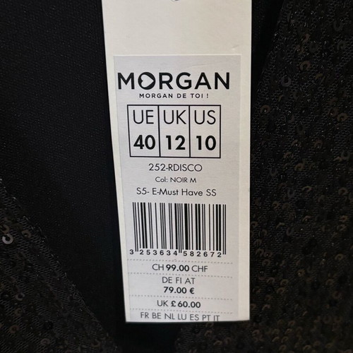 Morgan dress with sequins new, size L