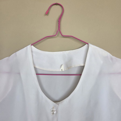 Shirt with shoulder pads like new, white, one size