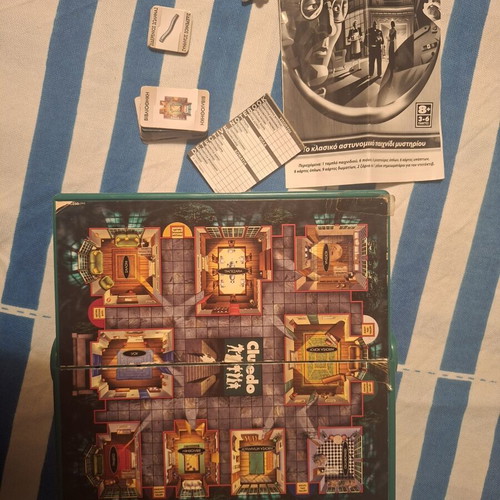 Travel Cluedo board game used, some pieces may be missing