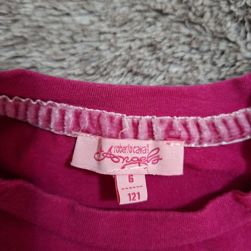 Roberto Cavalli blouse for girl 6 years like new, pink, size 116 cm