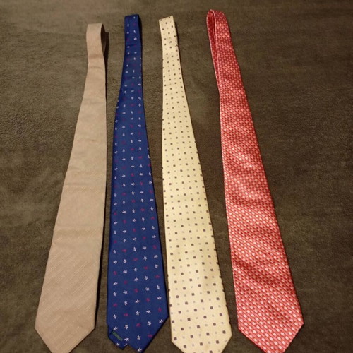 Italian silk ties like new, handmade Andrew's Ties, Teo Grimaldi, Zadi