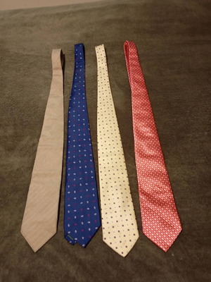 Italian silk ties like new, handmade Andrew's Ties, Teo Grimaldi, Zadi