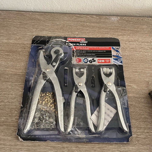 Punch pliers set for belt new in box