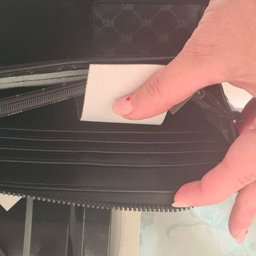 Steve Madden Wallet new, black and silver, women's
