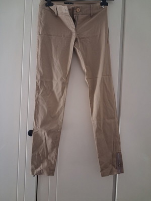 Beige summer pants Makis Tselios Fashion like new with ankle zippers