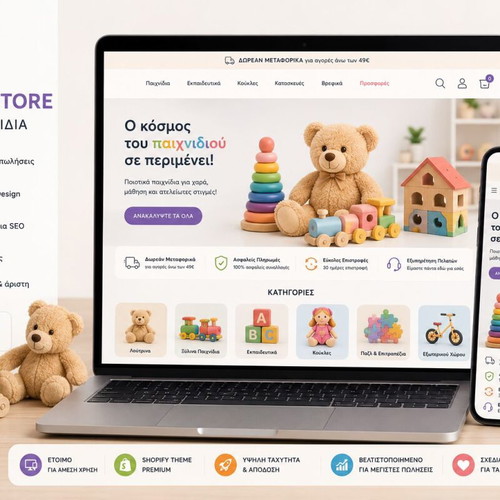 Shopify eShop for Children's Toys Ready to Use