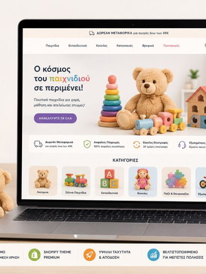 Shopify eShop παιδικών παιχνιδιών έτοιμο προς χρήση