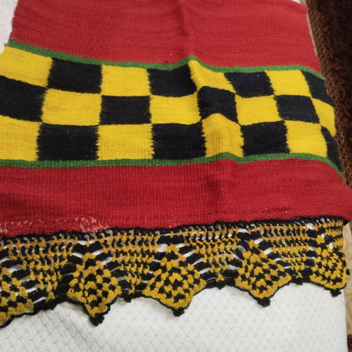 Old woven textile like new, antique piece