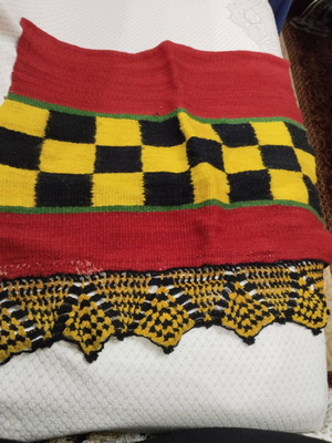 Old woven textile like new, antique piece