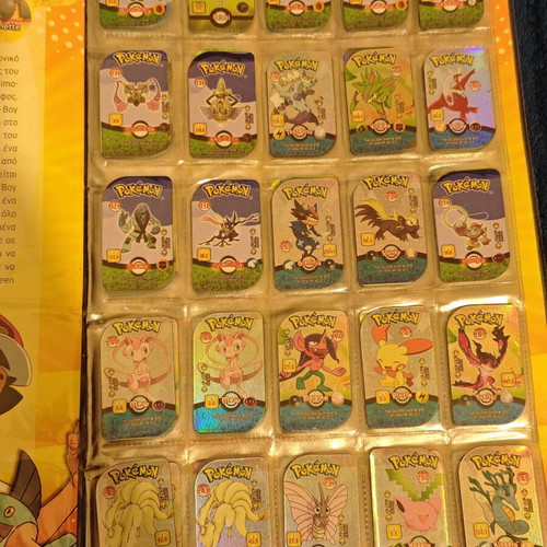 Άλμπουμ με αυθεντικές μεταλλικές ετικέτες Pokémon