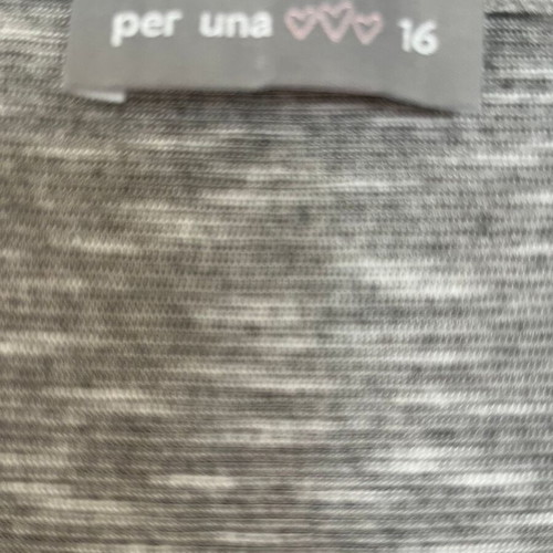 Women's blouse like new, size 16, gray and white with lace