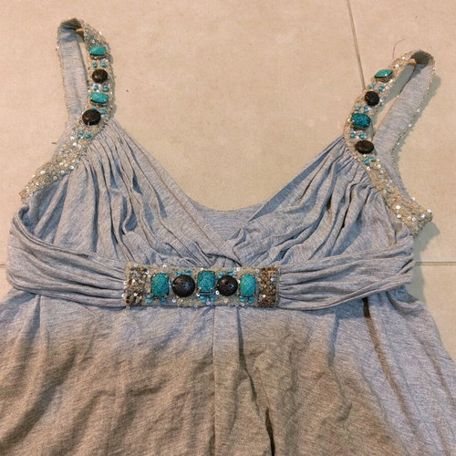 Women's blouse size L like new, gray