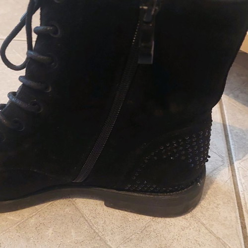 Voi Noi boots used, black, size 38, suede style with zipper