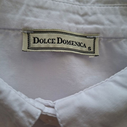 Dolce Domenica white poplin shirt size S like new