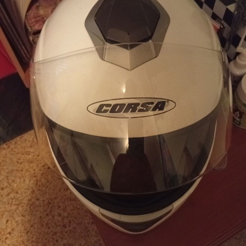 Corsa CN-200 helmet size S like new with integrated sunglasses