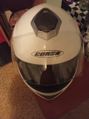 Corsa CN-200 helmet size S like new with integrated sunglasses