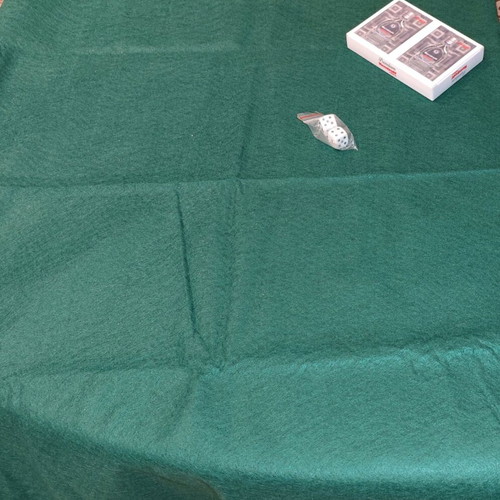 Nemiroff Premium poker felt set new, 120x120 cm, 2 decks, dice