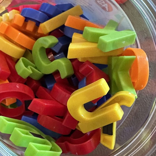 AS magnetic letters, uppercase and lowercase
