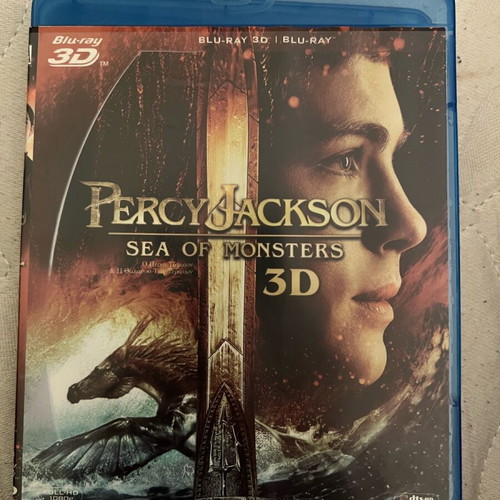 Percy Jackson Sea of Monsters Blu-Ray 2D and 3D like new with subtitles